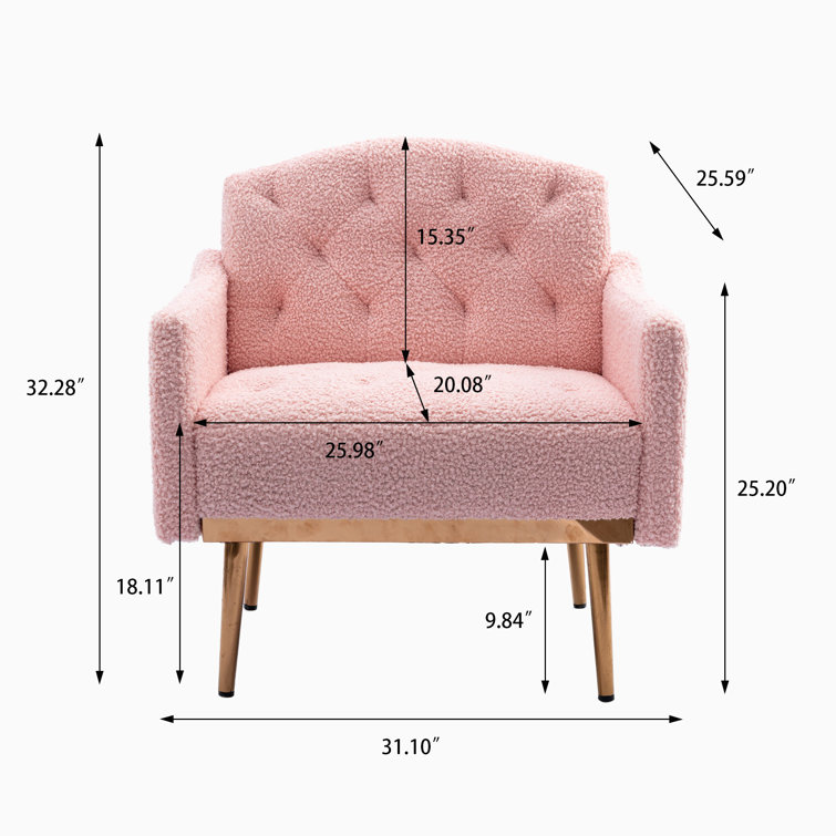 Blush discount sofa chair